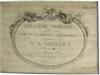 MOZART, WOLFGANG AMADEUS. Grande Sonate a quatre mains sur un Clavecin ou Pianoforte.  1796
